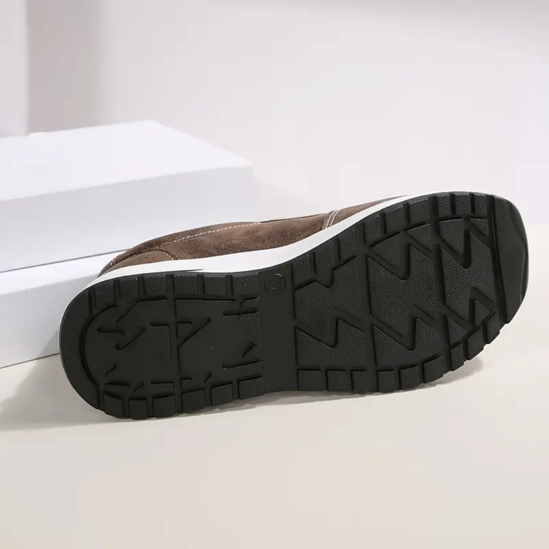 Women's Lace-Up Sneakers Side-Zip Wedge Platform Cushioned Walking Comfort