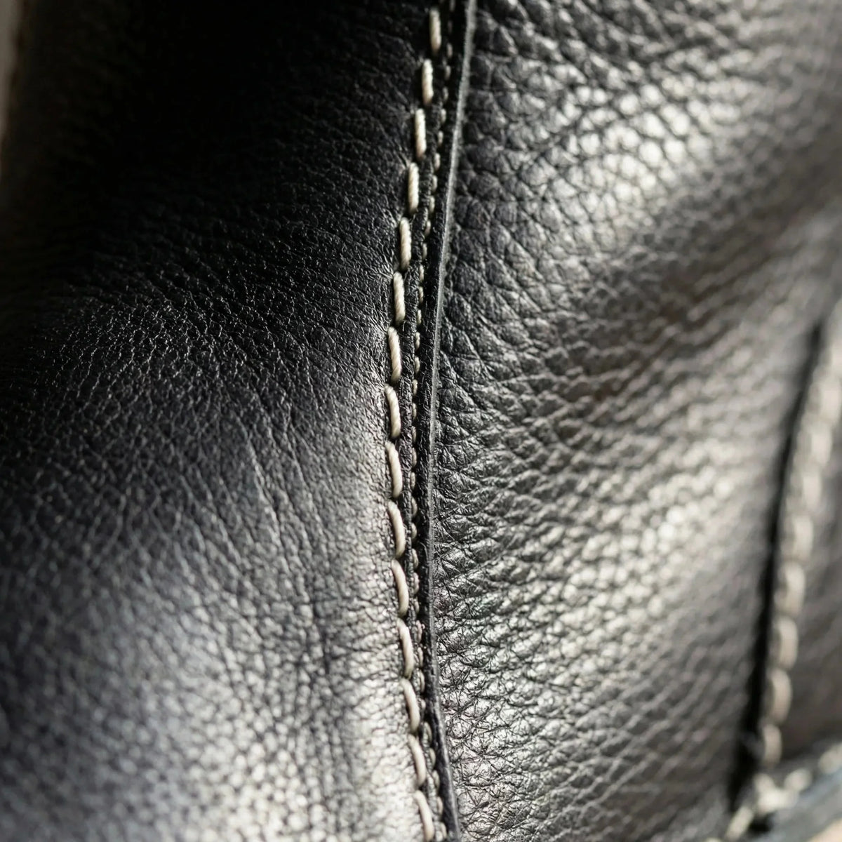 Men's Leather Winter Boots Fleece-Lined Back-Tie Mid-Calf Warm Crepe Sole
