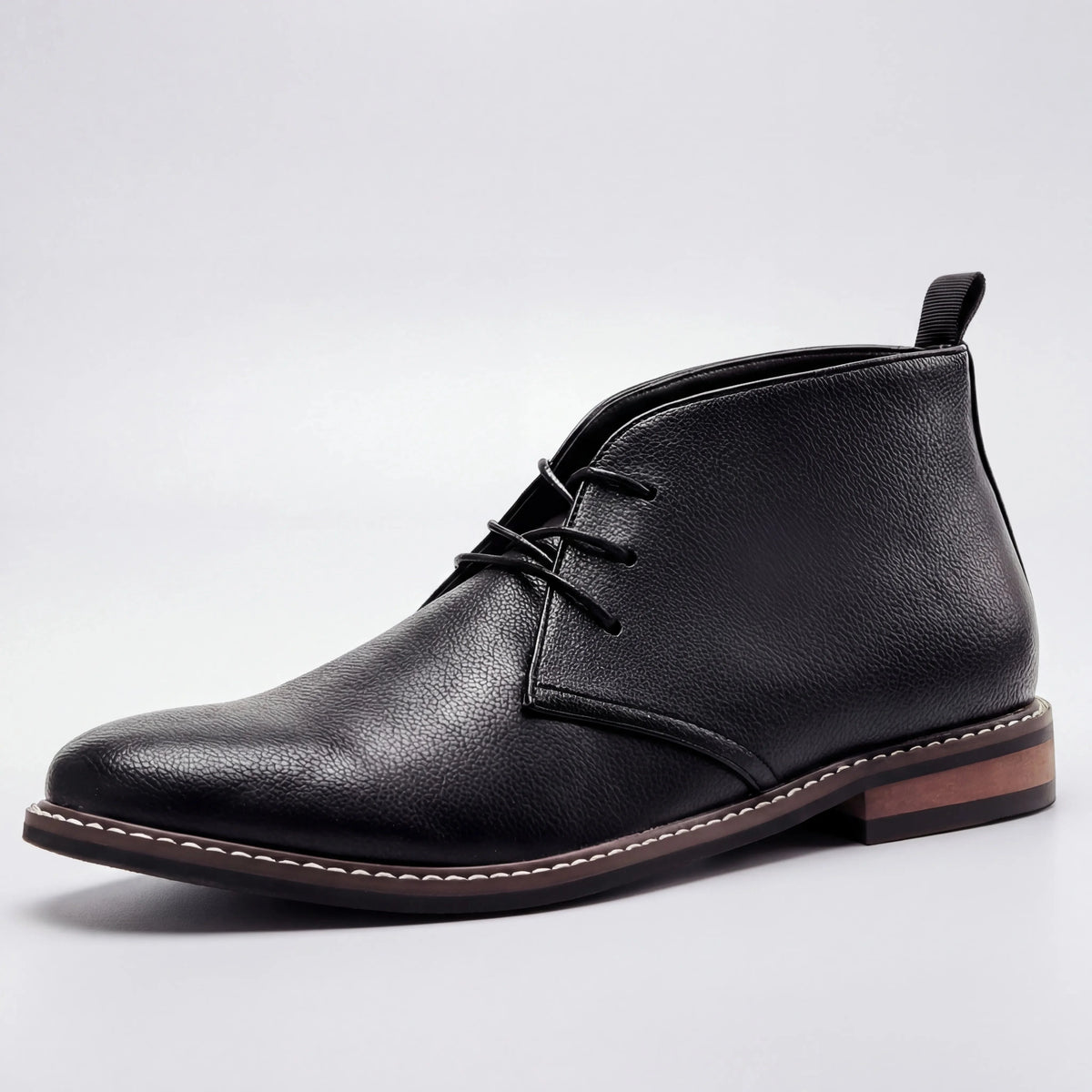 Men's Suede Lace-Up Chukka Desert Boots Round Toe Crepe Sole Ankle Boots
