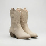 Beige White